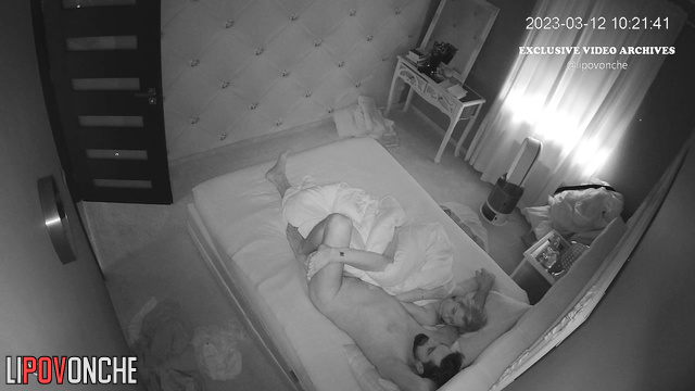 Couple enjoying each other's sexy bodies / night video
