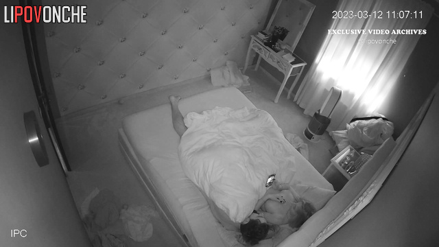 Couple enjoying each other's sexy bodies / night video