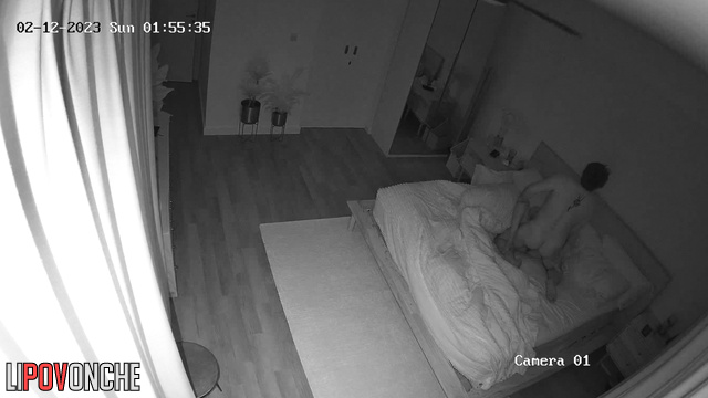 Hot missionary sex after long parting (bedroom cam)