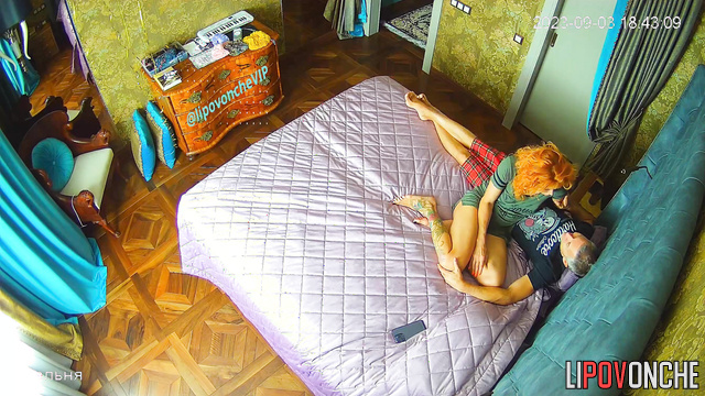 Couple hugging on the bed so sweetlt and tenderly