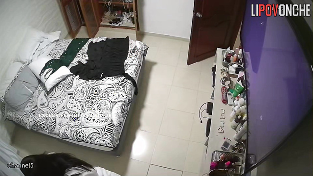 Sexy brunette wants to be fucked - bedroom love