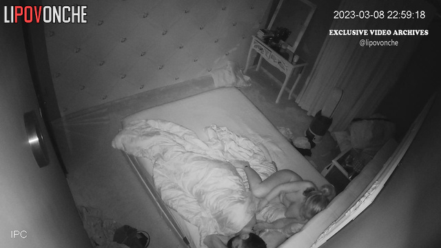 Naked blonde making her husband perfect massage