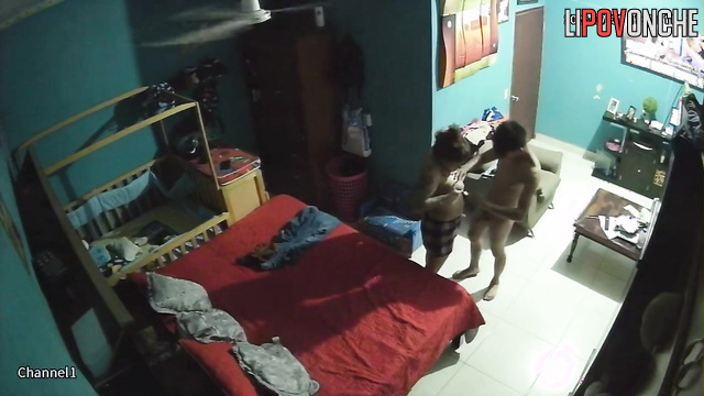 Horny couple enjoying each other after parting