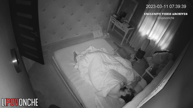 Missionary sex scene - real plesure in their bedroom
