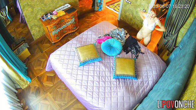 Couple dressing for a morning party - bedroom tape