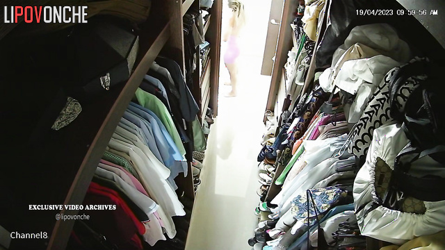 Husband installed a hidden camera in her dressing room