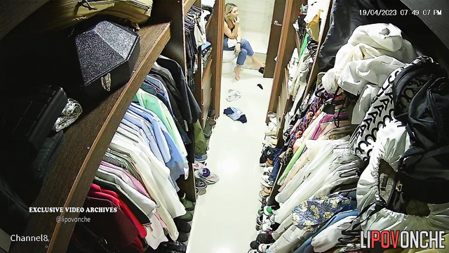 Husband installed a hidden camera in her dressing room