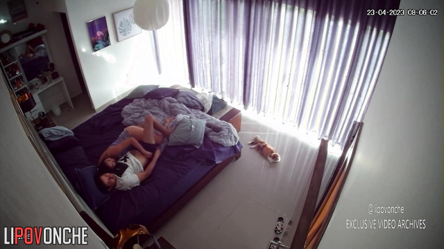 Bedroom sex scenes - couple enjoying romantic date
