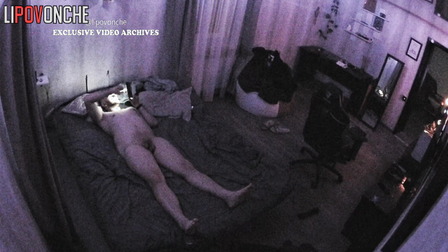 This couple chilling without clothes on the bed
