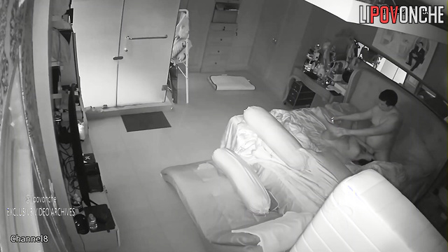 This naked people love being watched in their bedroom