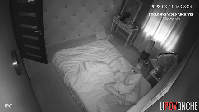 Couple hugging sweet in the bed after passionate sex