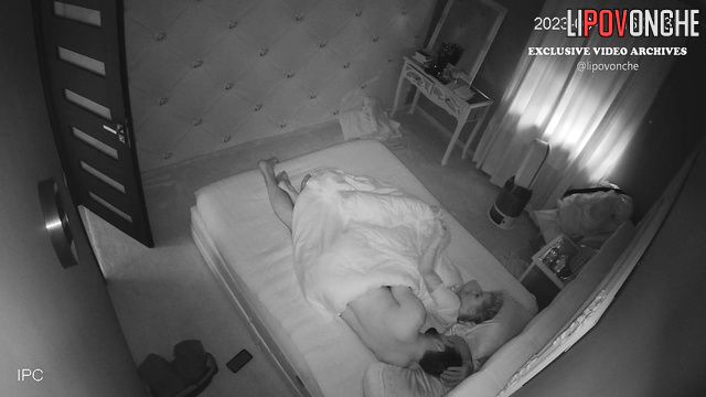 Couple hugging sweet in the bed after passionate sex