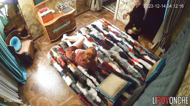 Redhead lady enjoying cock her gray-haired lover
