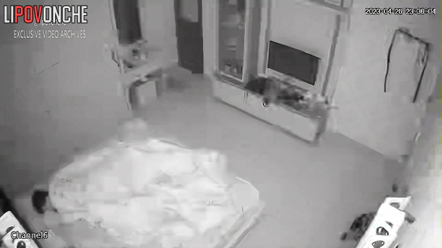 Asian babe relaxing with sperm in her body after sex