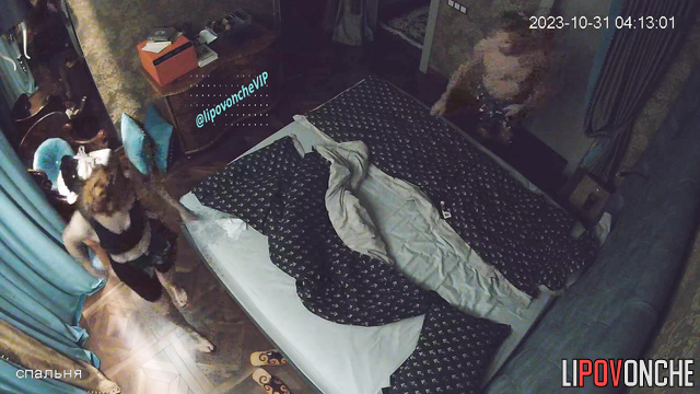 Cute bedroom moments (wife making her husband blowjob)