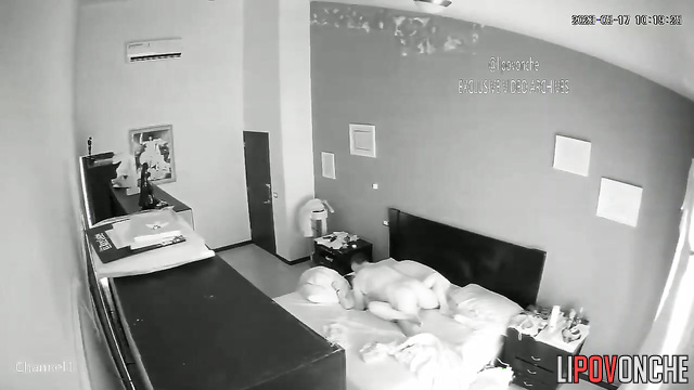 Tender hugging and fast sex after - bedroom tape