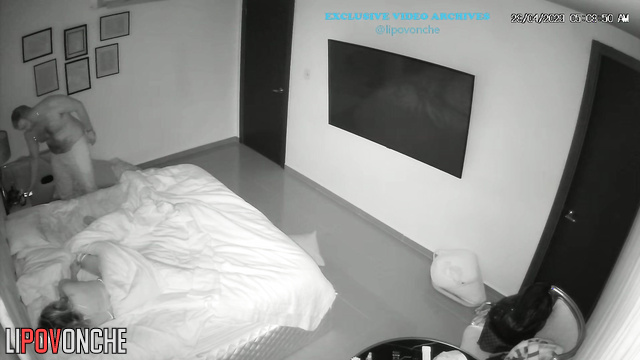 Hidden cam fixed gentle and sensual sex in the cozy bedroom