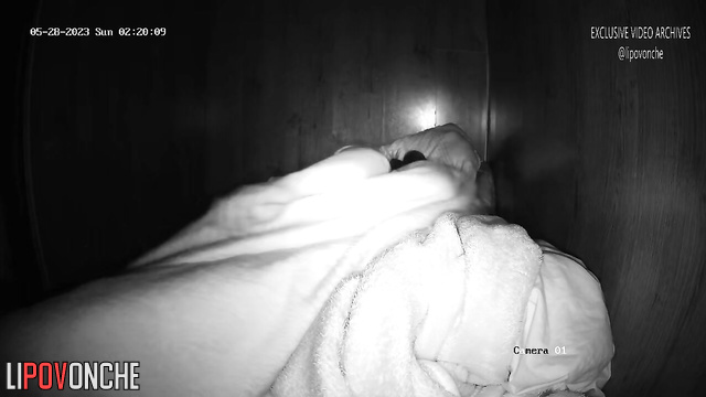 Asian couple relaxing on the bed (tender oral sex)
