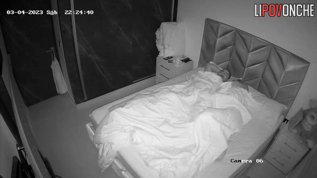 She is embarrassed to make a blowjob, so she doing it under the sheets
