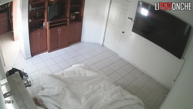Naked woman masturbating and dreaming about a huge cock