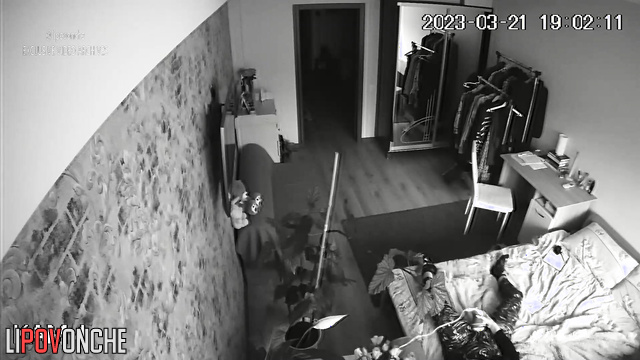 Her usual morning routine - sex scene with a dildo