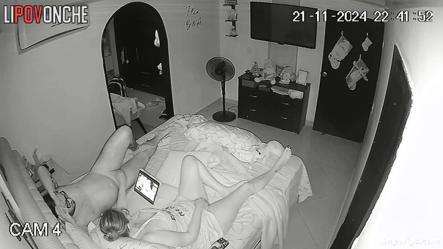 Romantic embrace blossoms into fiery passion during a quiet night