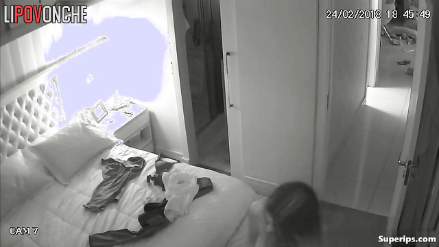 Pretty young lady dressing on and dreaming about big cock