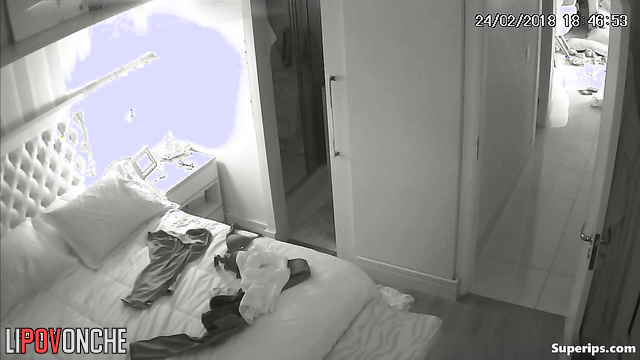 Pretty young lady dressing on and dreaming about big cock