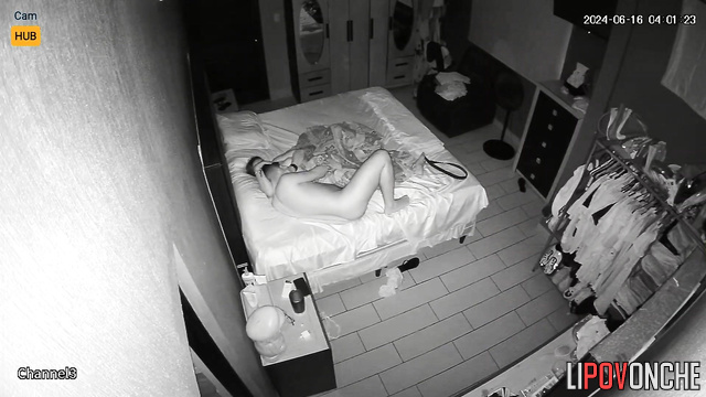 Before going to bed, need to fuck your little plump wife. Get your dick out!