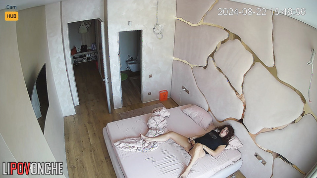 Excited Ukrainian girl masturbates while talking on the phone with her friend