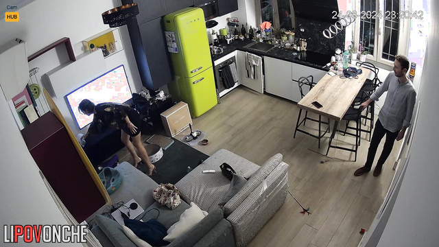 The guy couldn't keep his dick in his pants and fucked a brunette on a date