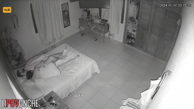 Brunette gave a blowjob to a man and then fucked him herself until he came inside her