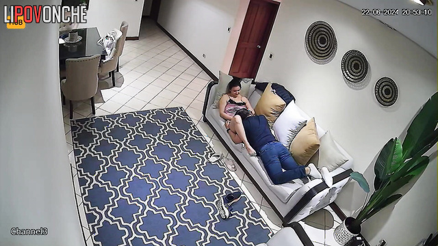 Her nipples were licked after delicious dinner, watch now