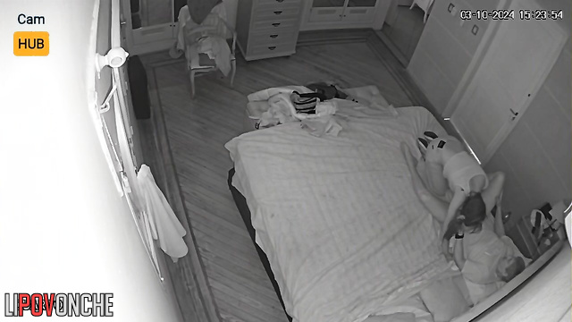 Spy hidden cam fixed real passion that night, watch now