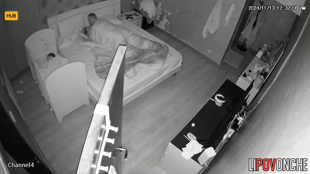 Lovers’ steamy bedroom scene fixed by hidden camera