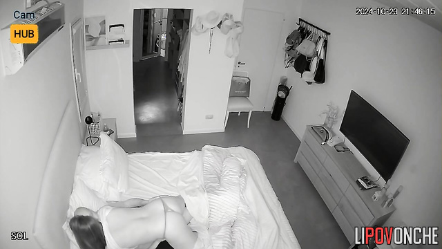 Naked people kissing hot and sensual - night video