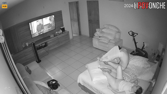 She stopped watching TV as soon as he touched her