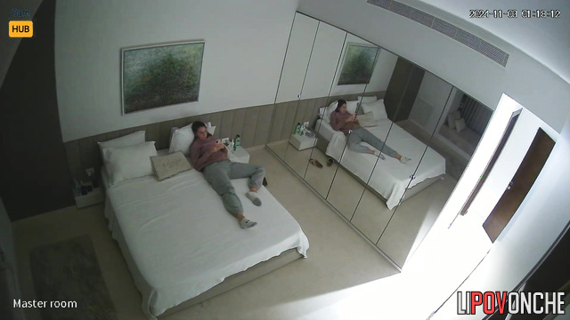 Romantic passion recorded in the intimacy of a private cam
