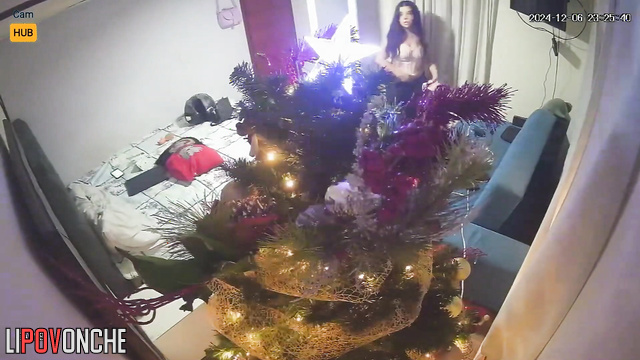 Christmas night went very hot - solo sex scenes