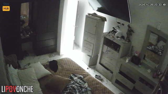 Their naked bodies are reflected in the mirror