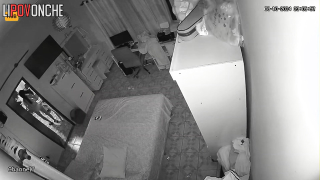 Skinny brunette put on her panties and went on a date