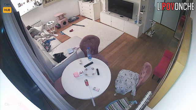 Husband went to work and she started masturbating