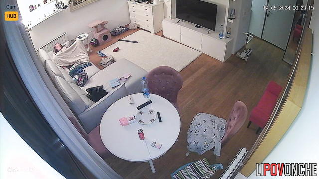 Husband went to work and she started masturbating