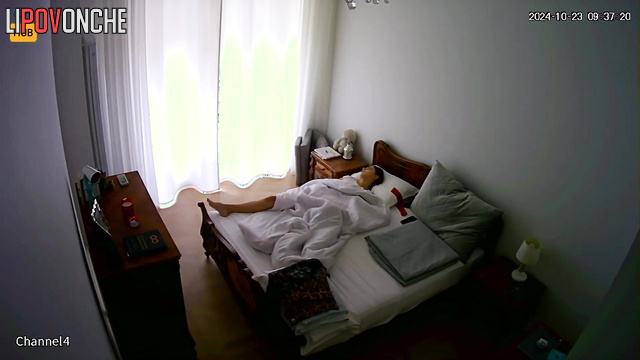 Bedroom solo sex scenes with masturbating lonely girl