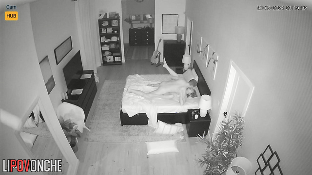 Young couple enjoying each other's body after work