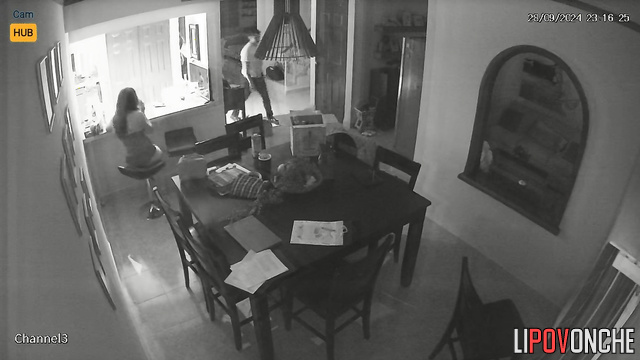 He put her in doggystyle and fucked hard (living room)