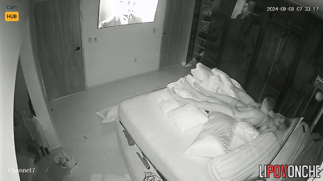 Lazy tv watching ended with a passionate sex - hidden cam