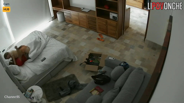 Missionary boring sex after work - hidden camera