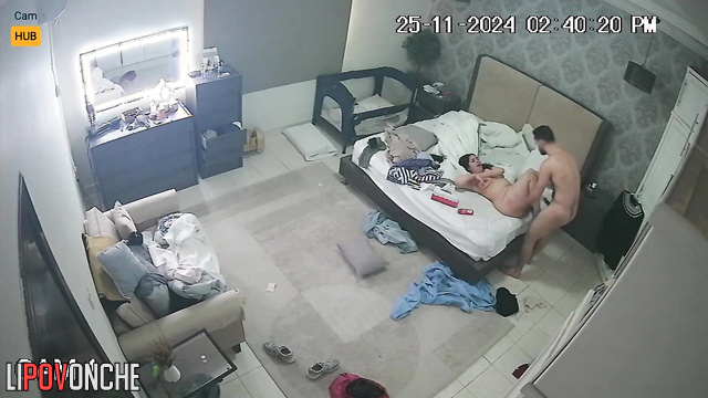 Chubby babe having fun with her new handsome neighbor