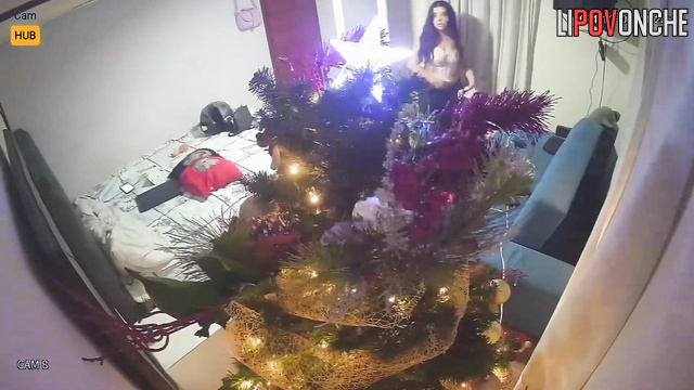 Hot night masturbation on New Year's Eve (cool hidden tape)